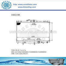 Radiator For TOYOTA 98-02 COROLLA 52474582/94856862/164000D030/164000D040 Manufacturer and Direct Sale